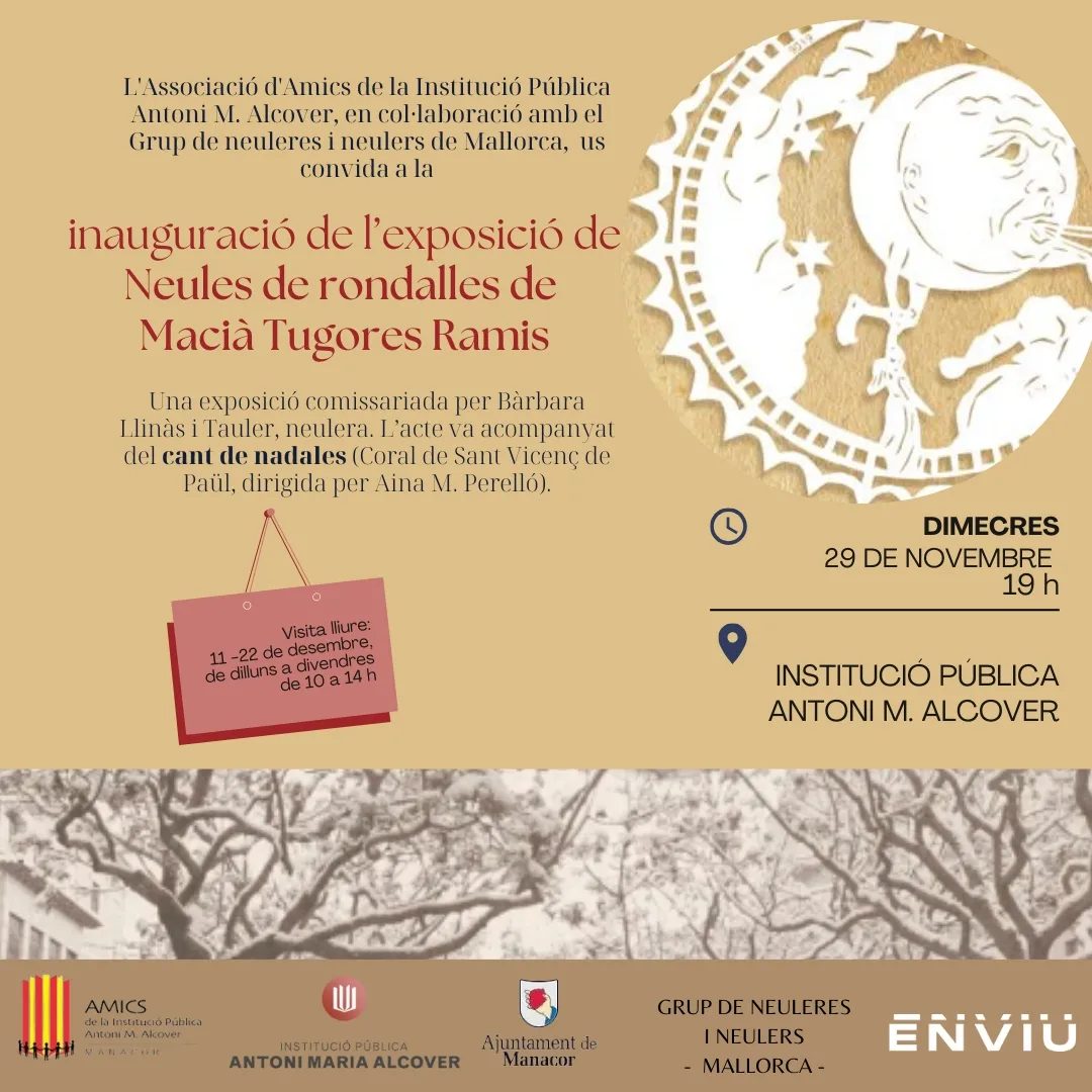 Inauguració de l'exposició Neules de rondalles de Macià Tugores Ramis