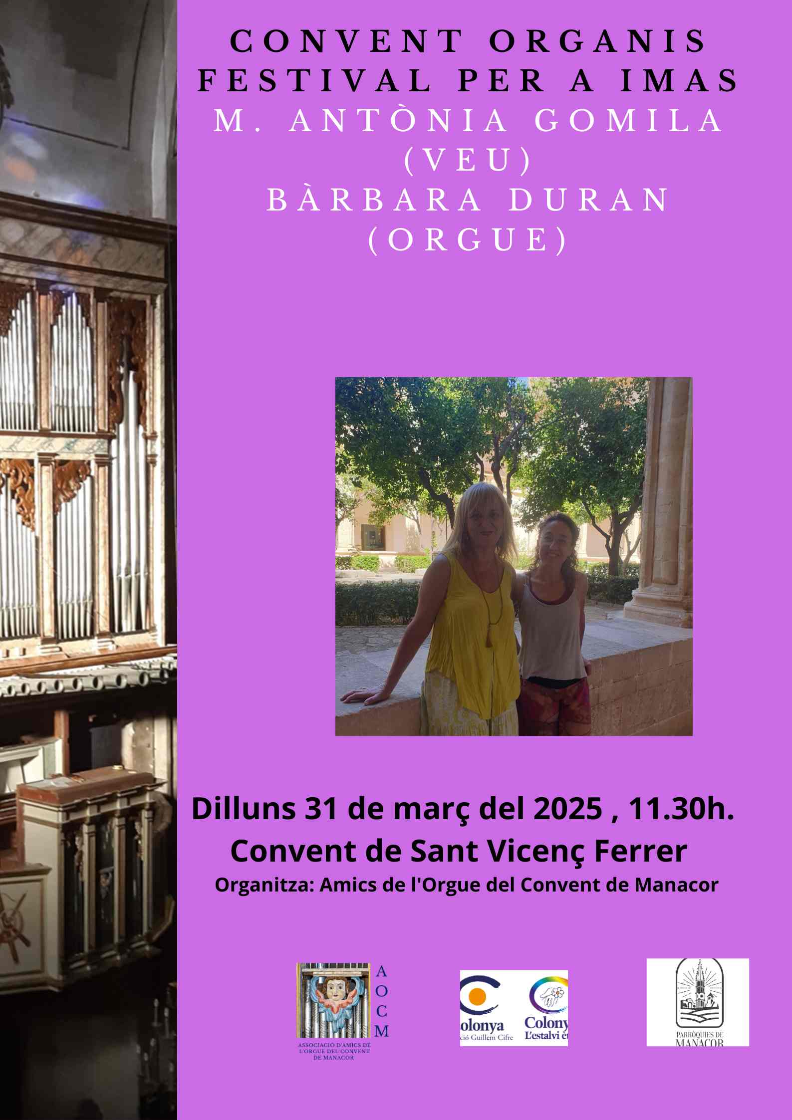 Concert Organis Festival per a l'IMAS