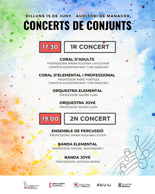 Concert de conjunts del Conservatori de Manacor (1r concert)